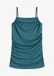 Top con spalline sottili e arricciature, bonprix