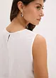 Top con spacco e ricami traforati, bonprix
