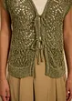 Cardigan traforato con viscosa, bonprix