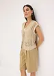 Cardigan traforato con viscosa, bonprix