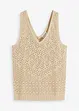 Top in maglia traforato, bonprix