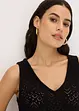 Top in maglia traforato, bonprix