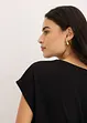 Maglia in cotone con borchiette applicate, bonprix