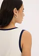 Top in jersey con bordi a contrasto, bonprix