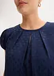 Abito jacquard con eleganti dettagli a pieghe, bonprix