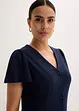 Abito in maglina con spacco, bonprix