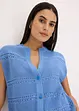 Cardigan traforato a maniche corte, bonprix