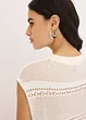 Cardigan traforato a maniche corte, bonprix