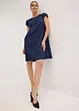 Abito jacquard con eleganti dettagli a pieghe, bonprix