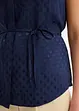 Blusa in satin con laccetti da annodare, bonprix