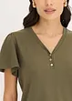 Maglia in viscosa con bottoni, bonprix
