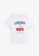 T-shirt in puro cotone biologico, con stampa, bonprix