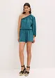 Blusa monospalla in misto lino, bonprix