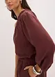 Blusa monospalla in misto lino, bonprix