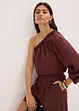 Blusa monospalla in misto lino, bonprix