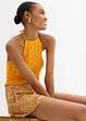 Top in maglia con scollo all'americana, bonprix