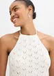 Top in maglia con scollo all'americana, bonprix
