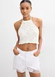 Top in maglia con scollo all'americana, bonprix
