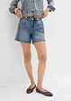 Shorts di jeans low stretch, vita media, bonprix