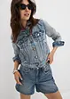 Shorts di jeans low stretch, vita media, bonprix