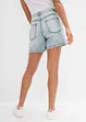 Shorts di jeans low stretch, vita media, bonprix