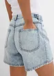 Shorts di jeans low stretch, vita media, bonprix
