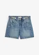 Shorts di jeans low stretch, vita media, bonprix