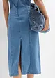 Abito di jeans in cotone biologico elasticizzato, bonprix
