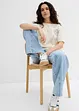 Maglia taglio boxy in puro cotone, bonprix