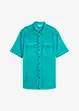 Camicia  effetto lavato a maniche corte, bonprix