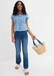 Camicia di jeans in cotone fluente, bonprix