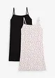 Abito in jersey di cotone elasticizzato (pacco da 2), bonprix