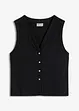 Gilet effetto maglia a coste, bonprix