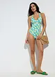 Costume con allacciatura al collo ed effetto modellante medio, bonprix