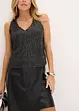 Top cropped con scollatura profonda, bonprix