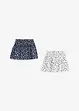 Gonna in jersey di puro cotone biologico (pacco da 2), bonprix