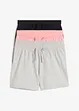 Shorts in jersey di puro cotone biologico (pacco da 3), bonprix