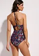 Costume intero con allacciatura al collo ed effetto modellante leggero, bonprix