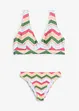 Bikini a bustier con scollatura a V (set 2 pezzi), bonprix