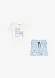 T-shirt e pantaloncini in puro cotone biologico (set 2 pezzi), bonprix