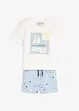 T-shirt e pantaloncini in puro cotone biologico (set 2 pezzi), bonprix