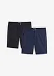 Bermuda chino elasticizzati, regular fit (pacco da 2), bonprix