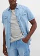 Bermuda cargo in jeans di puro cotone leggero, relaxed fit (pacco da 2), bonprix