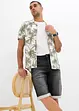 Bermuda in jeans di felpa, relaxed fit, bonprix