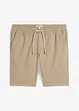 Bermuda con elastico in vita in puro cotone, regular fit, bonprix