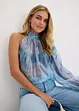 Blusa monospalla di chiffon, bonprix