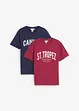 T-shirt in puro cotone biologico (pacco da 2), bonprix