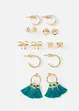 Orecchini (set 14 pezzi), bonprix