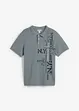Polo a maniche corte in piquet di puro cotone, slim fit, bonprix