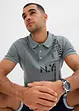 Polo a maniche corte in piquet di puro cotone, slim fit, bonprix